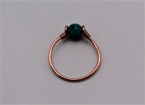 Abby Hook's Dainty Boho Ring - Final step, Contemporary Wire Jewelry, Loops, Wire Loop, Wrapped Wire Loop, tuck in any ends